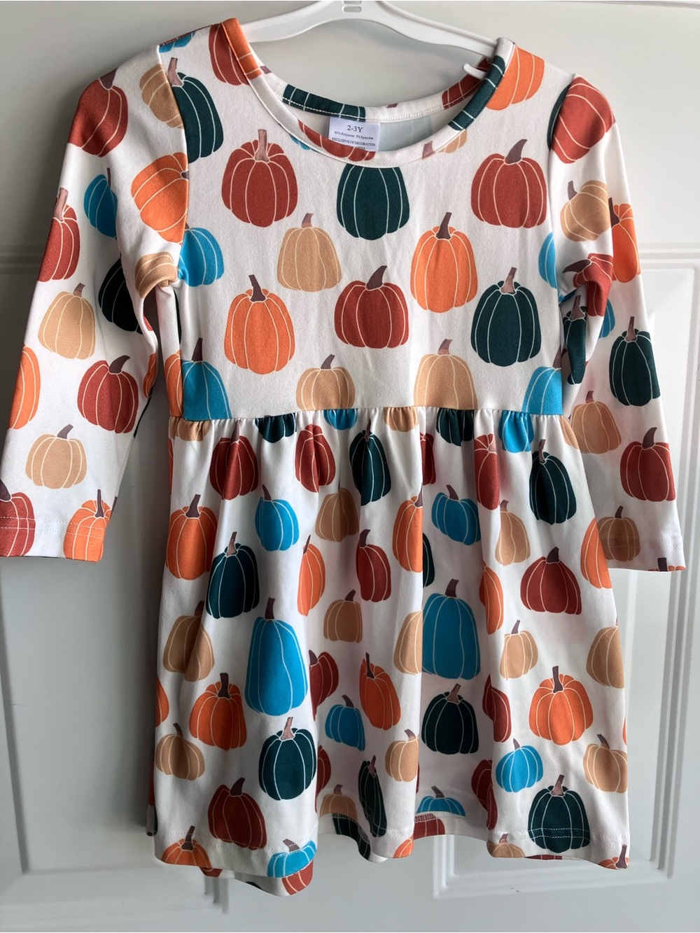 Fall pumpkin dress 2T 3T